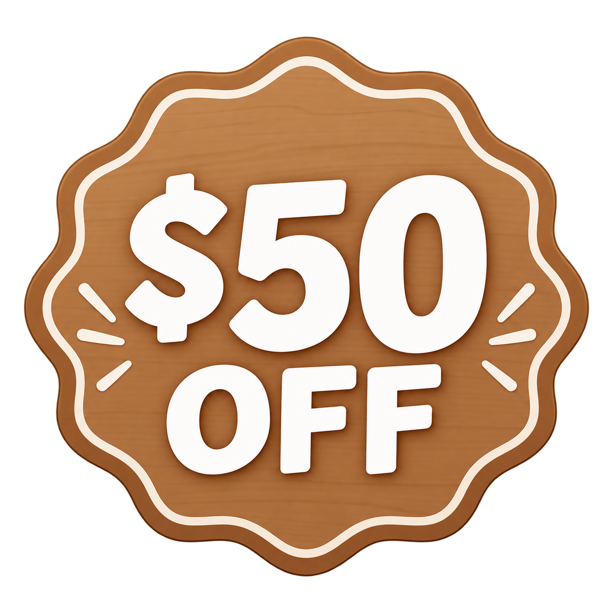$50 off promo icon